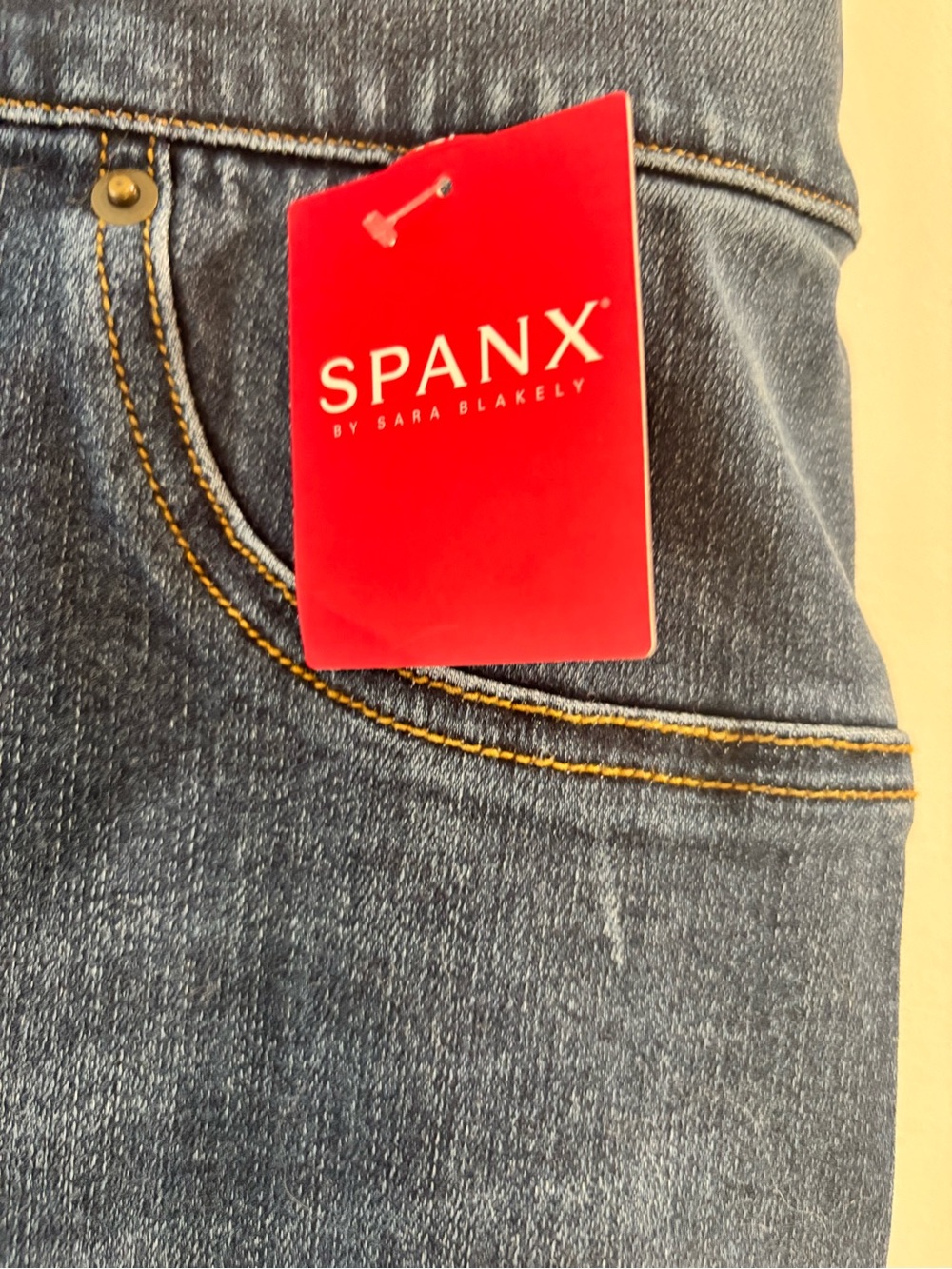 NWT SPANX Dark Wash Blue Jeggings Size 1X - Picture 7 of 10